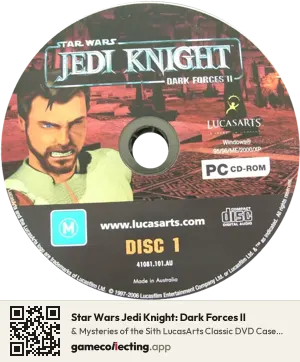 Star Wars Jedi Knight: Dark Forces II Computer, Australia disc