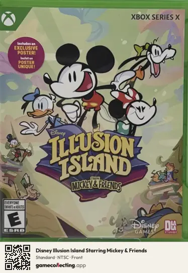 Disney Illusion Island Starring Mickey & Friends Xbox Series X, NTSC box front