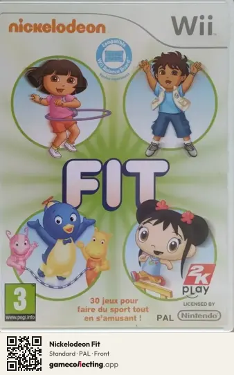 Nickelodeon Fit Nintendo Wii, PAL box front