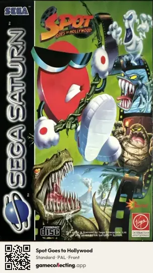 Spot Goes to Hollywood Sega Saturn, PAL box front