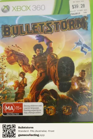 Bulletstorm Xbox 360, Australia box front