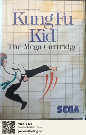 Kung Fu Kid Sega Master System, NTSC box front