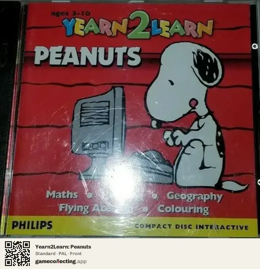 Yearn2Learn: Peanuts Philips CD-i, PAL box front