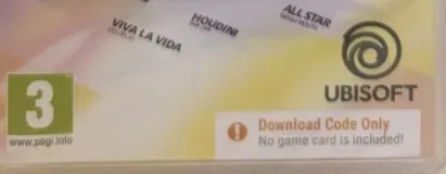 Just Dance 2026 Edition, the PEGI square on its front