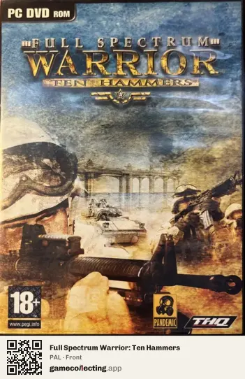 Full Spectrum Warrior: Ten Hammers Computer, PAL box front