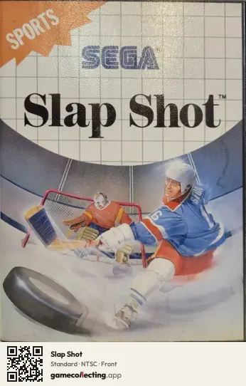 Slap Shot Sega Master System, NTSC box front