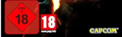 Resident Evil 5, the USK square on its front