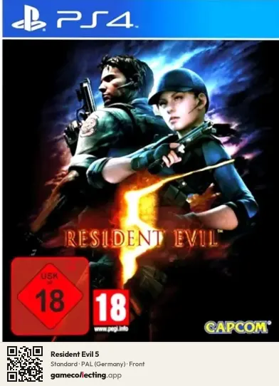 Resident Evil 5 PlayStation 4, Germany box front