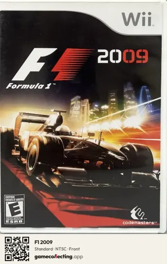 F1 2009 Nintendo Wii, NTSC box front