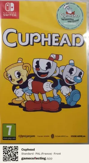 Cuphead Nintendo Switch, France box front
