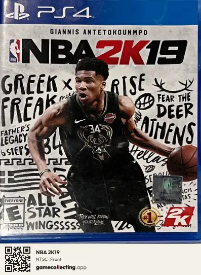 NBA 2K19 PlayStation 4, NTSC box front