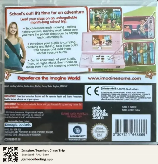 Imagine: Teacher: Class Trip Nintendo DS, PAL box back