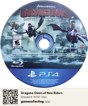 Dragons: Dawn of New Riders PlayStation 4, NTSC disc