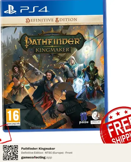 Pathfinder: Kingmaker PlayStation 4, Europe box front