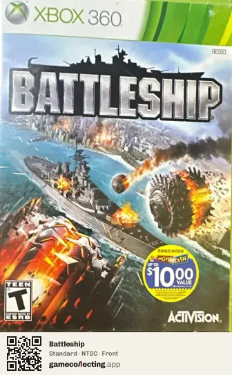 Battleship Xbox 360, NTSC box front