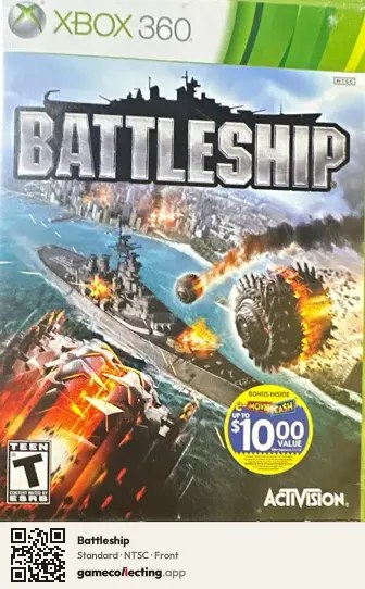 Battleship Xbox 360, NTSC box front