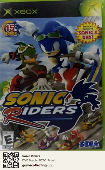 Sonic Riders Xbox, NTSC box front