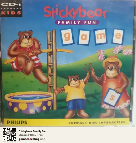 Stickybear Family Fun Philips CD-i, NTSC box front