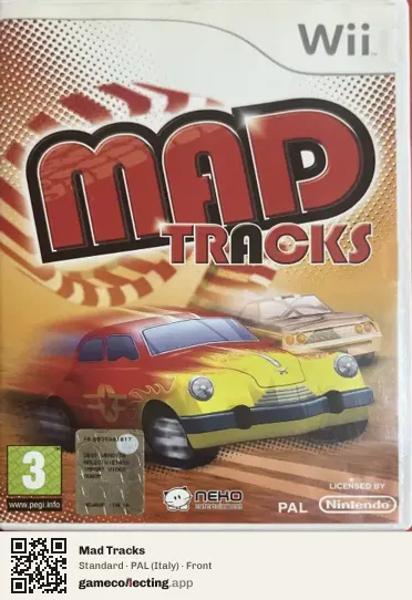 Mad Tracks Nintendo Wii, Italy box front