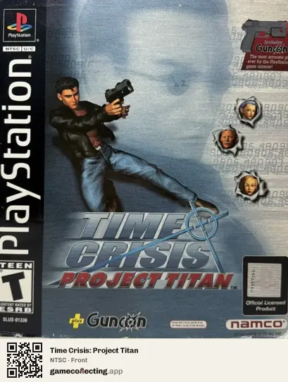 Time Crisis: Project Titan PlayStation, NTSC box front
