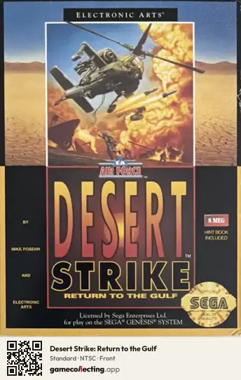 Desert Strike: Return to the Gulf Sega Mega Drive / Genesis, NTSC box front