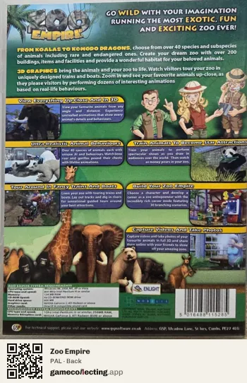 Zoo Empire Computer, PAL box back