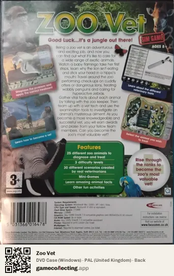 Zoo Vet Computer, United Kingdom box back