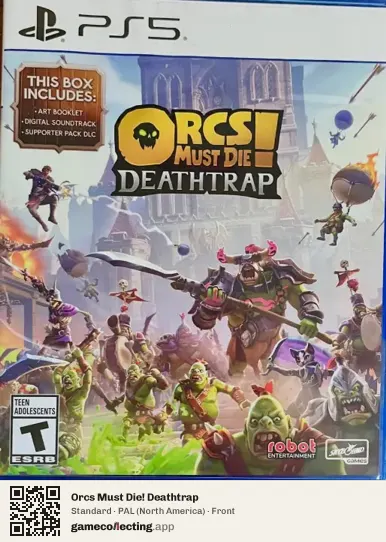 Orcs Must Die! Deathtrap PlayStation 5, North America box front