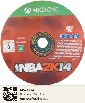NBA 2K14 Xbox One, PAL disc