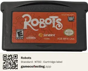 Robots Game Boy Advance, NTSC cartridge label