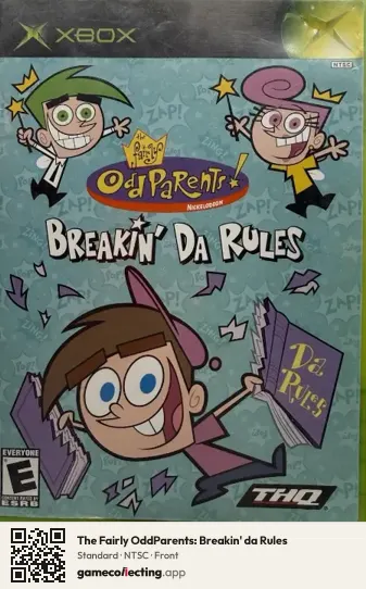 The Fairly OddParents: Breakin' da Rules Xbox, NTSC box front