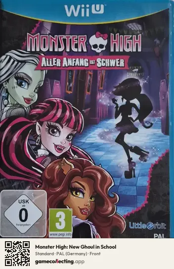 Monster High: New Ghoul in School Nintendo Wii U, Germany box front