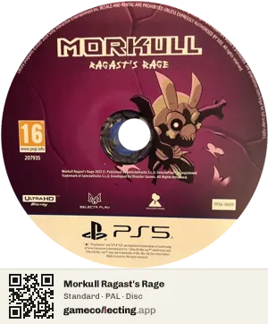 Morkull Ragast's Rage PlayStation 5, PAL disc