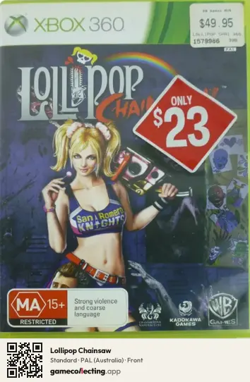 Lollipop Chainsaw Xbox 360, Australia box front