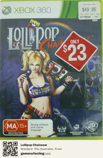 Lollipop Chainsaw Xbox 360, Australia box front