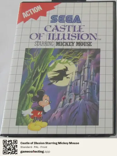 Castle of Illusion Starring Mickey Mouse Sega Master System, PAL box front