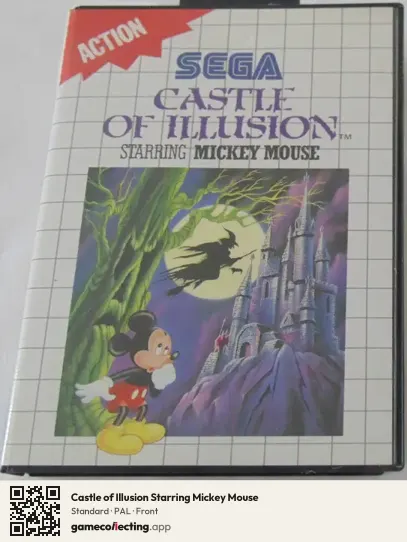 Castle of Illusion Starring Mickey Mouse Sega Master System, PAL box front