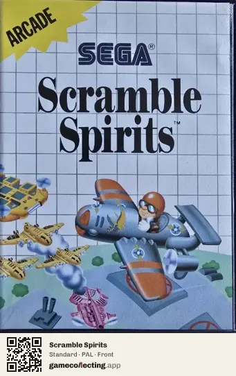 Scramble Spirits Sega Master System, PAL box front