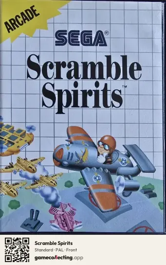 Scramble Spirits Sega Master System, PAL box front