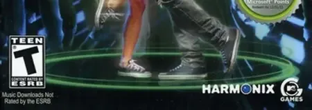 Dance Central, the ESRB box on its front