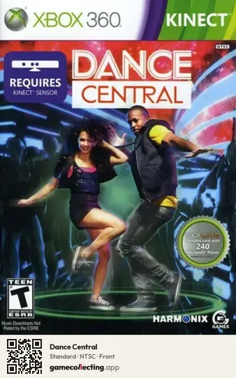 Dance Central Xbox 360, NTSC box front