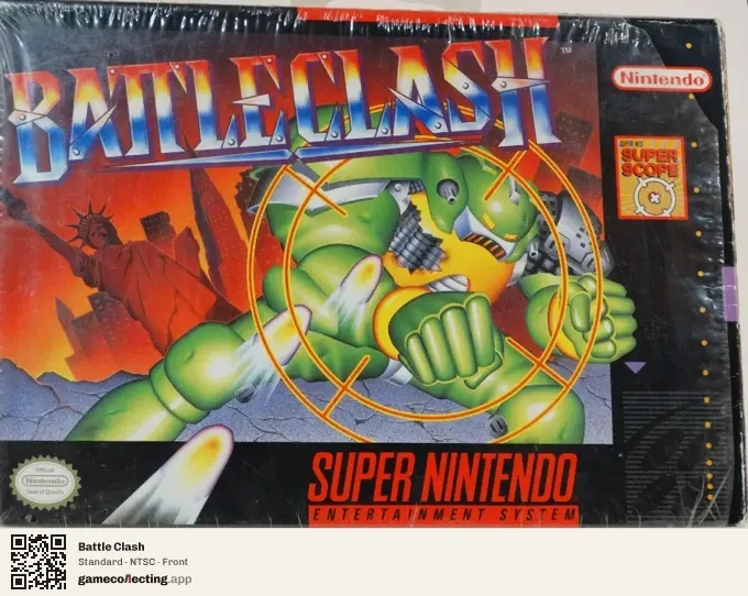 Battle Clash Super Nintendo Entertainment System, NTSC box front