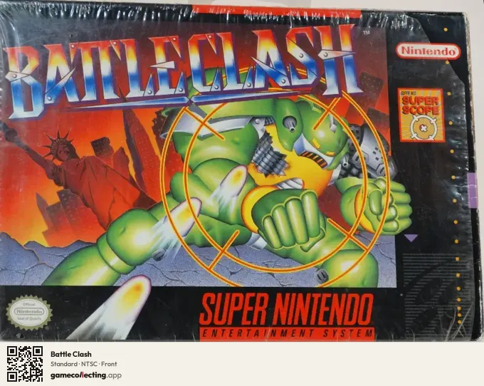 Battle Clash Super Nintendo Entertainment System, NTSC box front