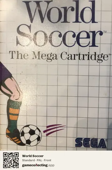World Soccer Sega Master System, PAL box front