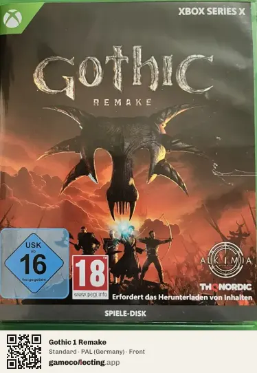 Gothic 1 Remake Xbox Series X, Germany box front