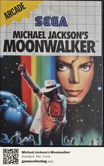 Michael Jackson's Moonwalker Sega Master System, PAL box front