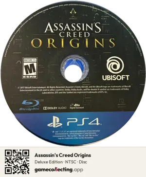 Assassin's Creed Origins PlayStation 4, NTSC disc