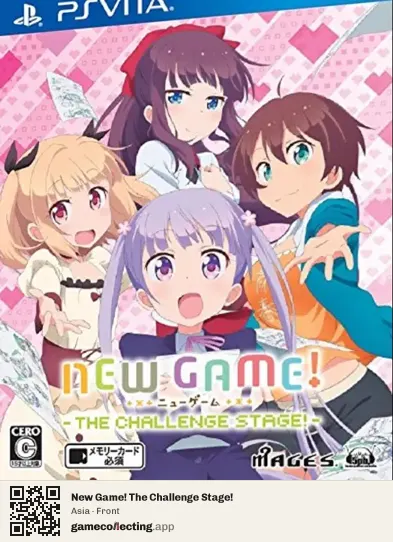 New Game! The Challenge Stage! PlayStation Vita, Asia box front