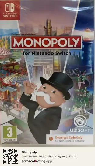 Monopoly Nintendo Switch, United Kingdom box front