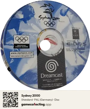 Sydney 2000 Sega Dreamcast, PAL disc